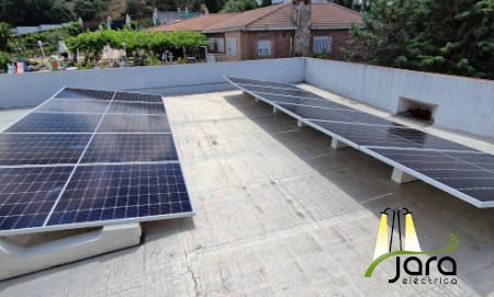 Instalación fotovoltaica | Monofasico con estructuras de hormigón.