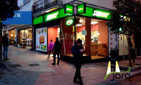 Reforma de instalaciones eléctricas, iluminación y sistema de seguridad en local SUBWAY